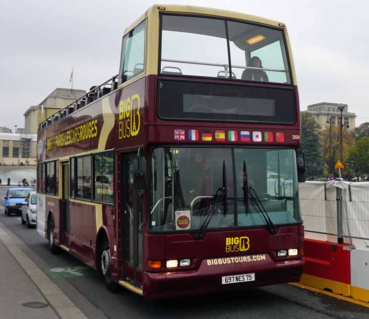 Big Bus Les Cars Rouge Volvo Citybus East Lancs Cabryolet 359